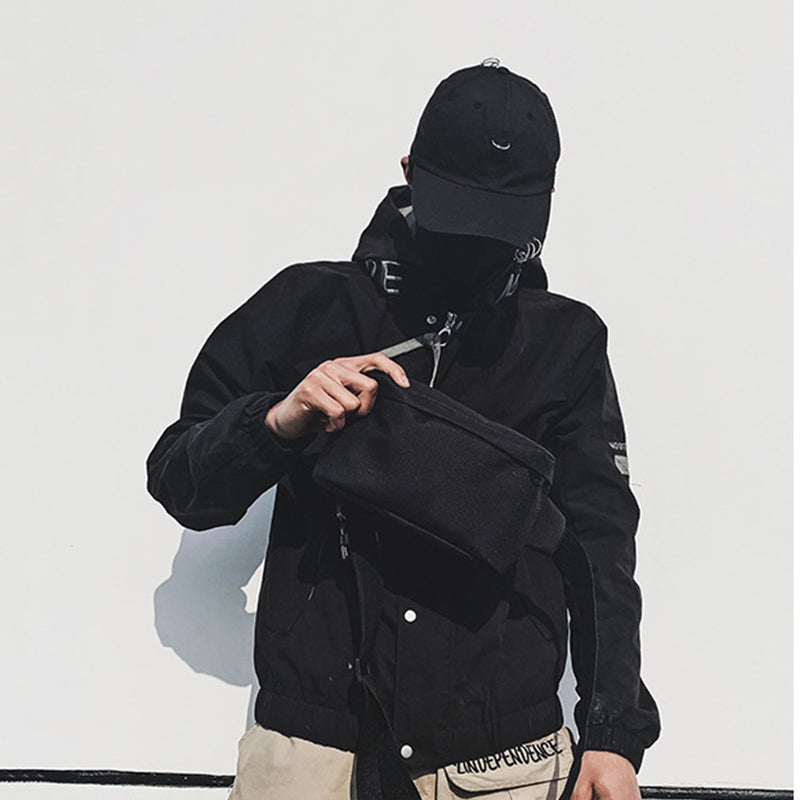 Checkerboard Fanny Pack Men | Modern Streetwear Hip Bag