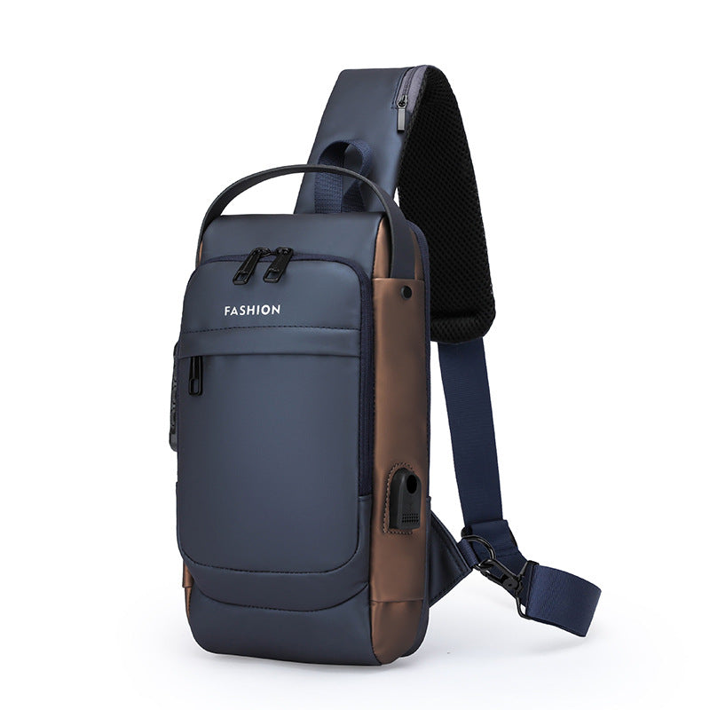 Men's Anti-Theft Bag | Large Combination Lock Chest Bag