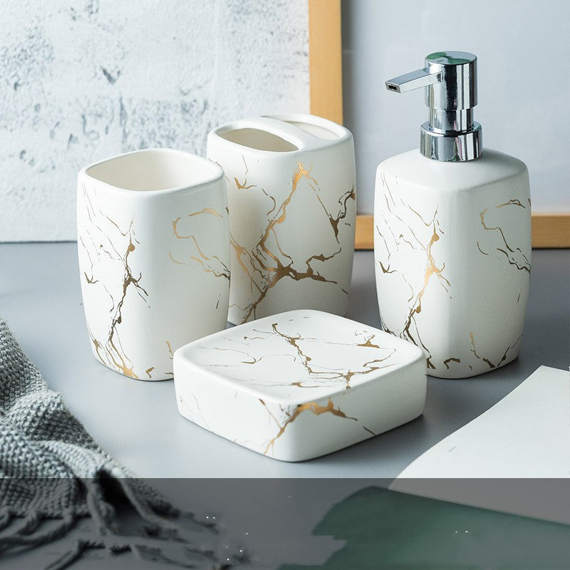 Modern Bathroom Set | Mouthwash Tumbler | Elegant Bathroom Accessories