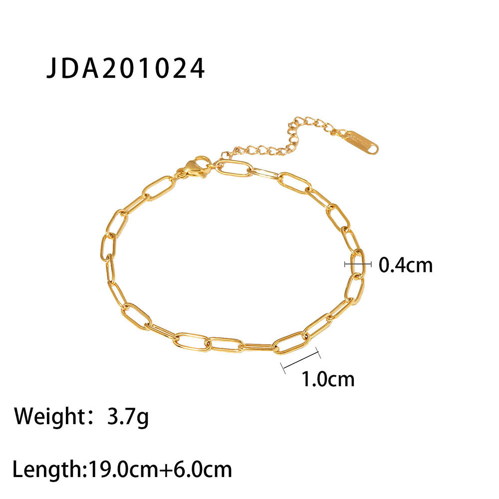 Elegant Stainless Steel Ankle Bracelet for Women – Stylish Anklet with a Modern Design