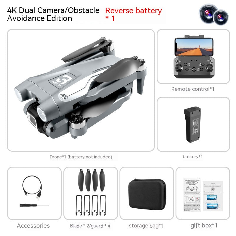 Drone with Dual Camera & Optical Flow – HD Camera Drone with Stabilization