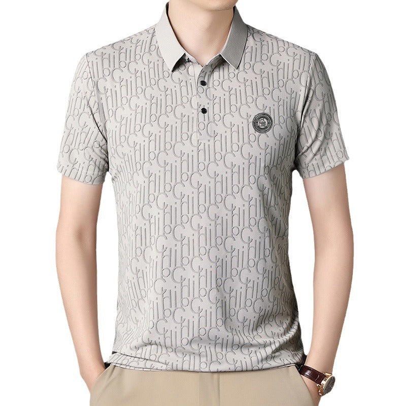 Men's Ice Silk T-Shirt | Summer Cool Breathable Lightweight