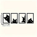 Metal wall decor black cat | Buy modern wall art