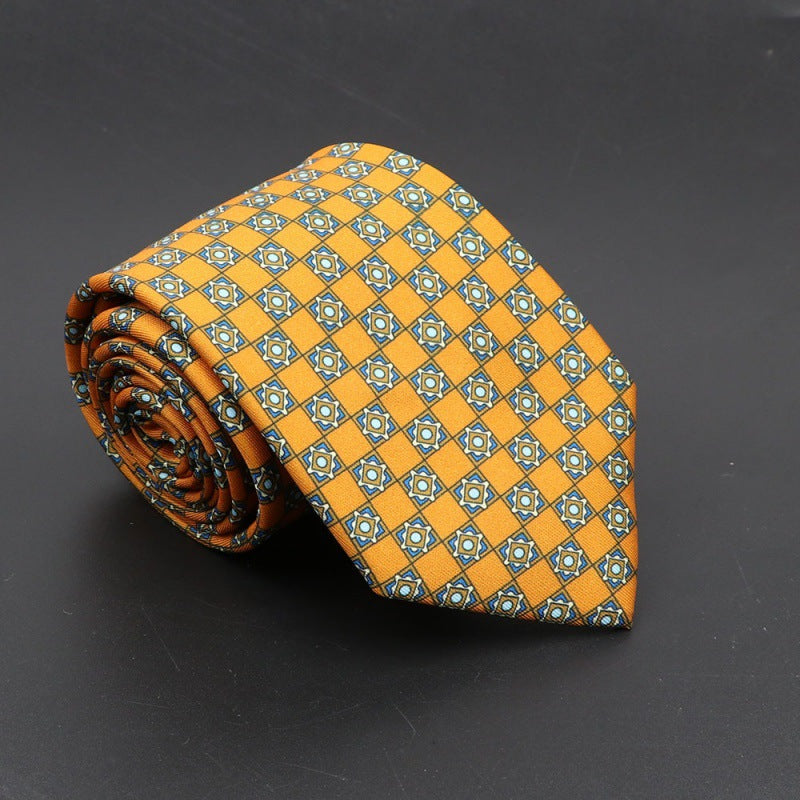 Men's Silk Tie Bohemian 7.5 cm Soft Elegant Modern