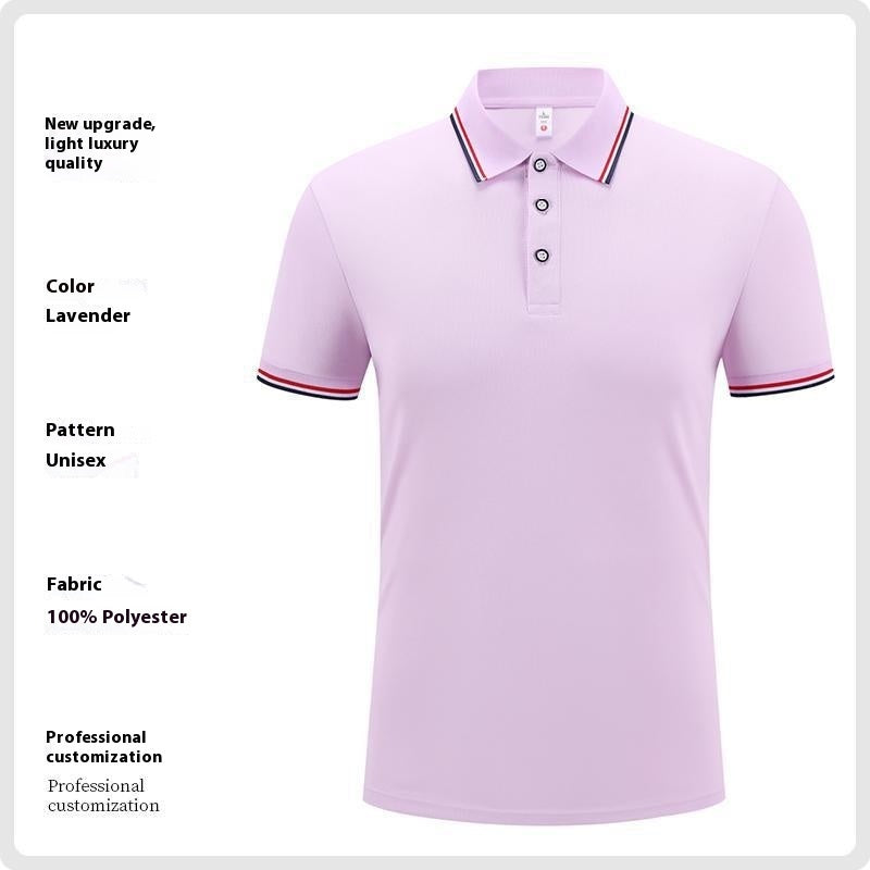 Men's Ice Silk Polo Shirt Short Sleeve | Summer Breathable Elegant.
