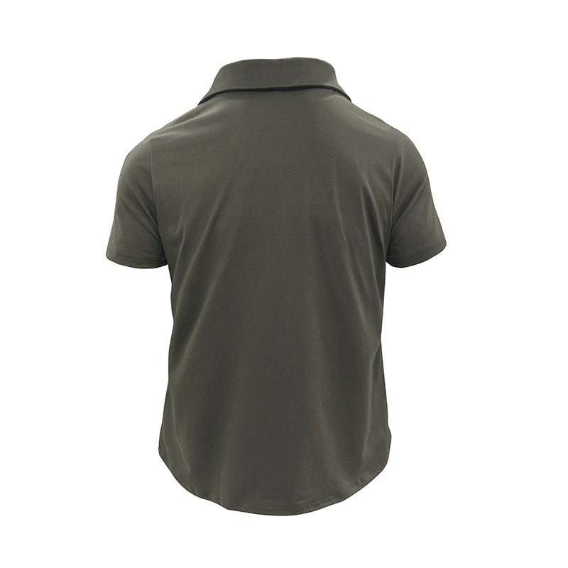 Men's Polo Shirt | Short Sleeve Outdoor Casual Modern Pockets
