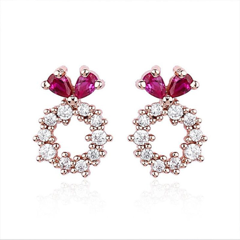 Luxuriöse Diamant-Ohrringe – Elegante Funkelnde Ohrstecker für Damen