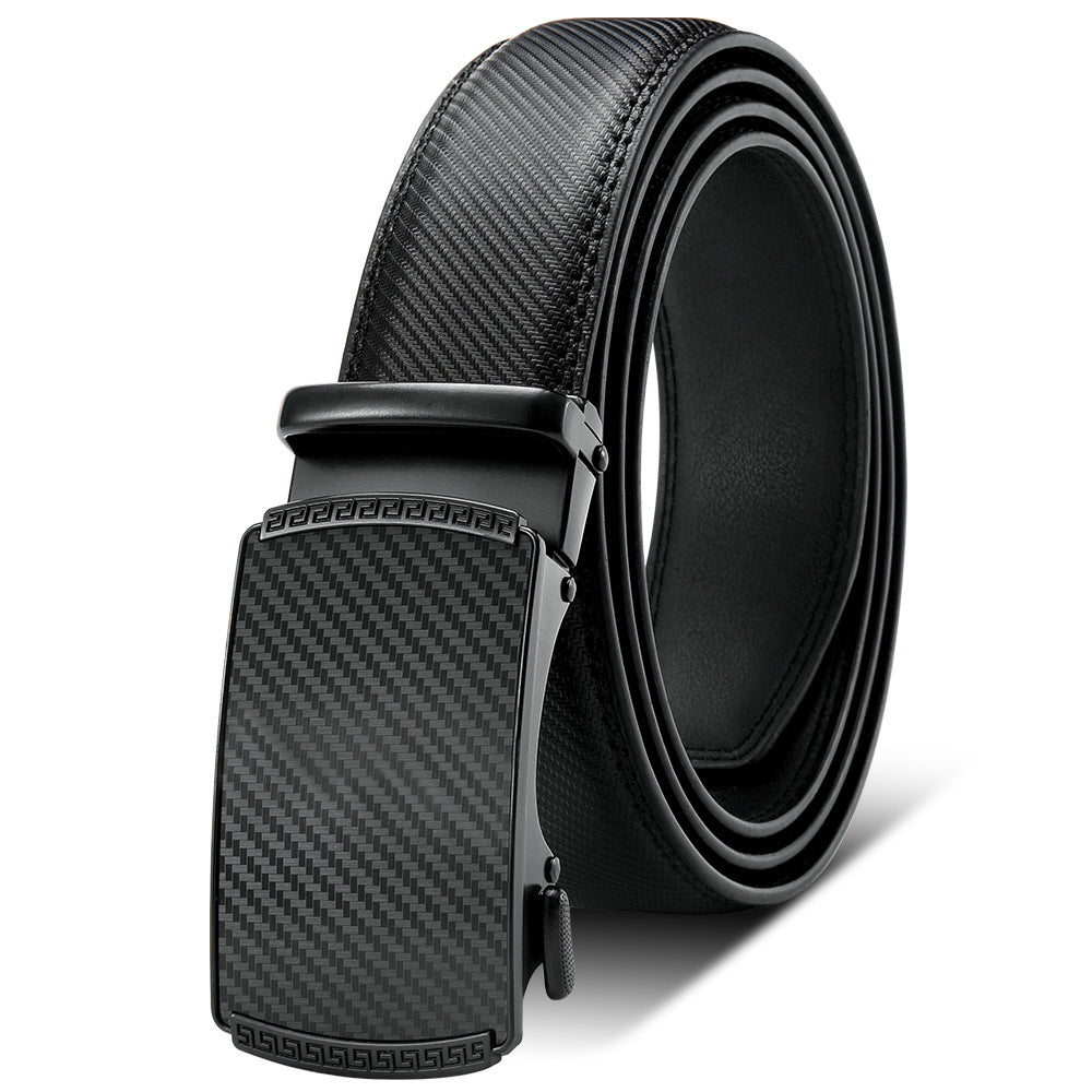 Men's Automatic Leather Belt | Elegant Holeless Belt