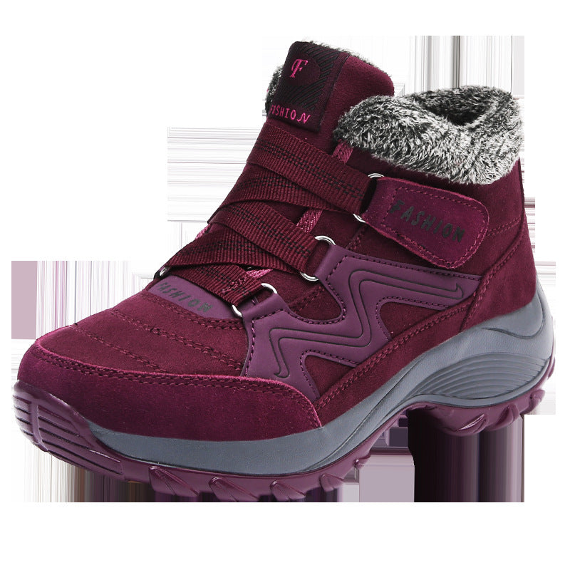 Damen Wanderstiefel Echtleder – Wasserdichte Trekking Schuhe
