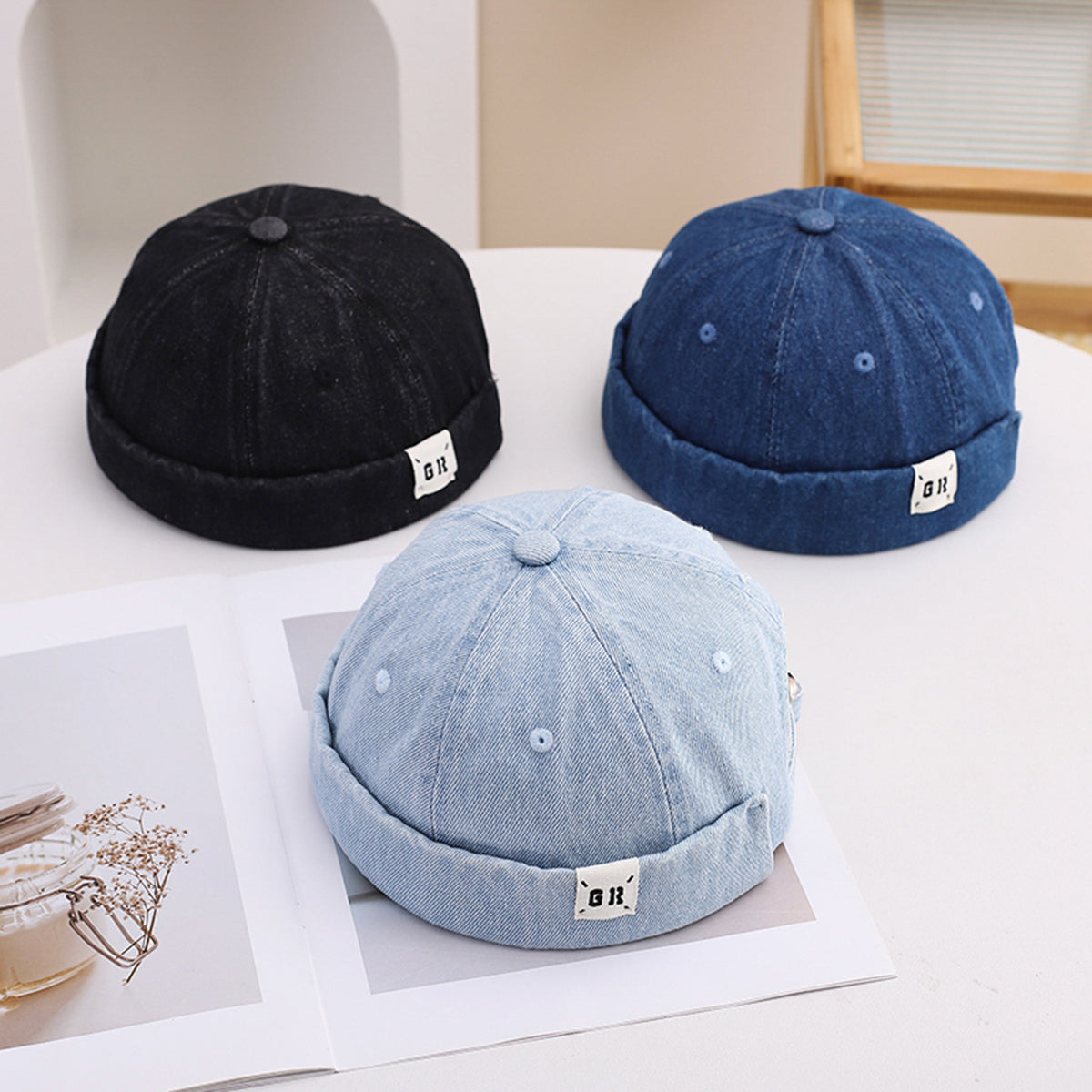 Stylish Unisex Cowboy Hat - Adjustable, Round Brim, Casual Outdoor