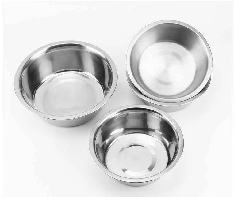 Stainless Steel Pet Bowl Dog Cat | robust hygienic non-slip