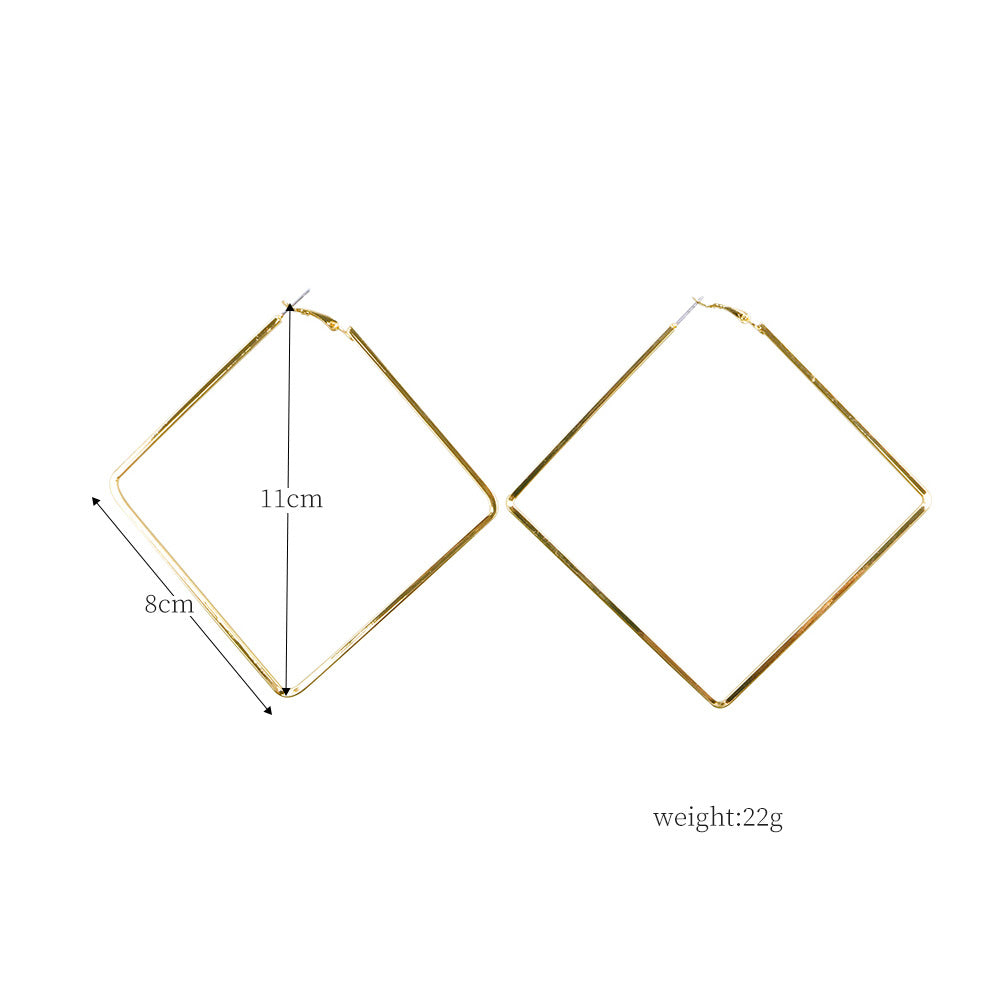 Geometrische Diamant-Look Ohrringe – Elegante Funkelnde Statement Ohrhänger