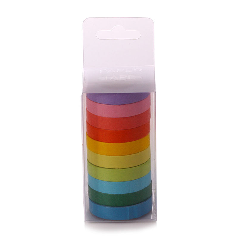 Washi Tape Set Solid Color | DIY Craft Adhesive Tape Decoration Journaling