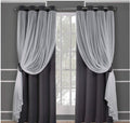 Lace curtain double-layered | sheer blackout elegant