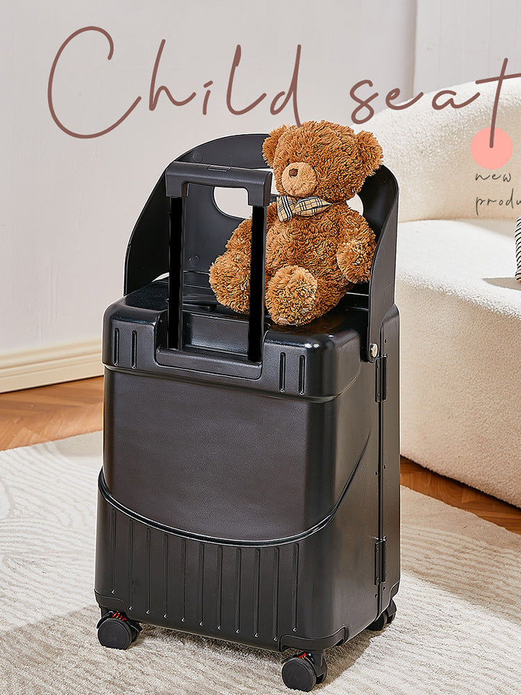BAOMA Kids' Suitcase with Ride-On Feature | Parent-Child Travel Suitcase