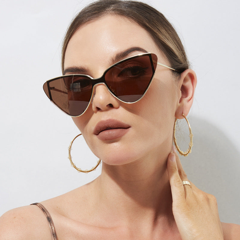 Damen Cat Eye Sonnenbrille Retro – Elegante Vintage Fashion Brille