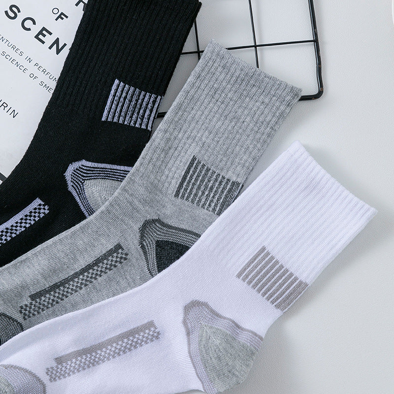 Men's Sports Socks Long Striped | breathable comfortable