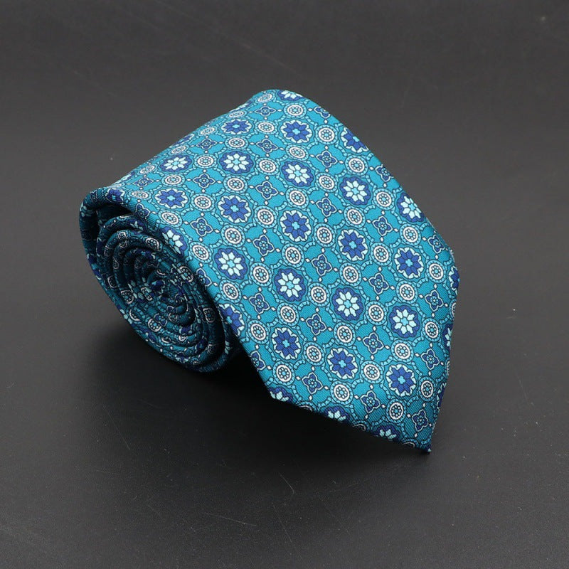 Men's Silk Tie Bohemian 7.5 cm Soft Elegant Modern