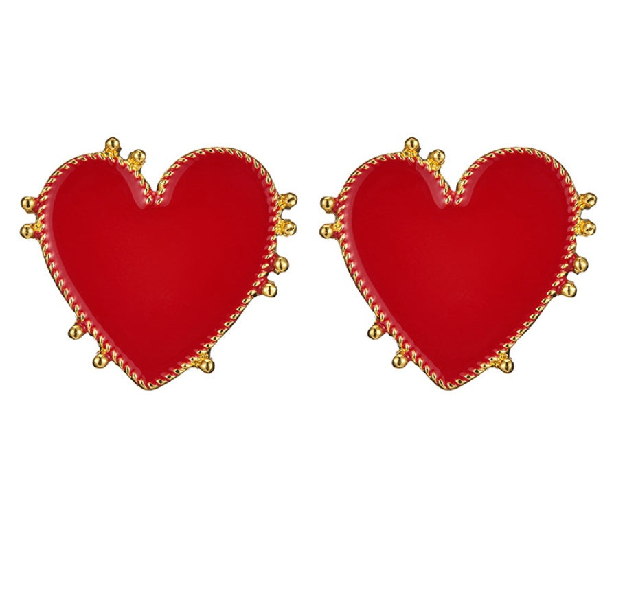 LOVE Statement Earrings - Punk Style Drop Earrings with Modern Design