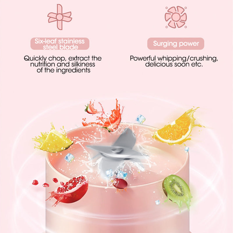 USB Smoothie Maker Bottle - Portable Blender Juicer