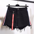 Plus Size High Waist Jeansshorts | Lockere Wide Leg Hotpants