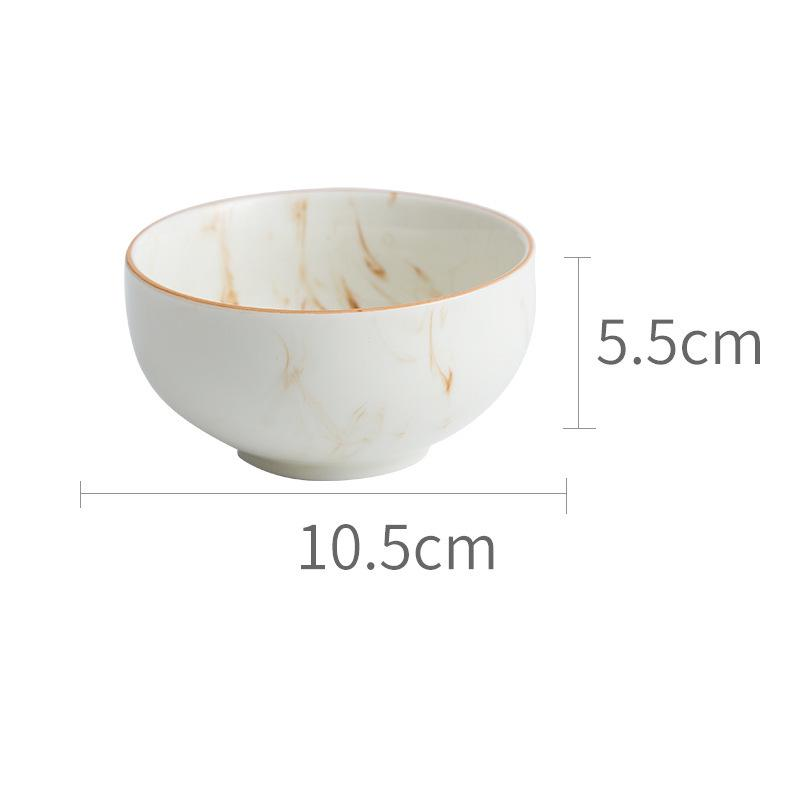 Keramik Schalen Teller Marmor | Elegantes Geschirr Set modern