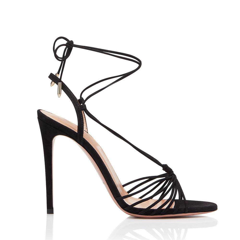 Damen Riemchensandalen Elegant | Fashion Stiletto High Heels