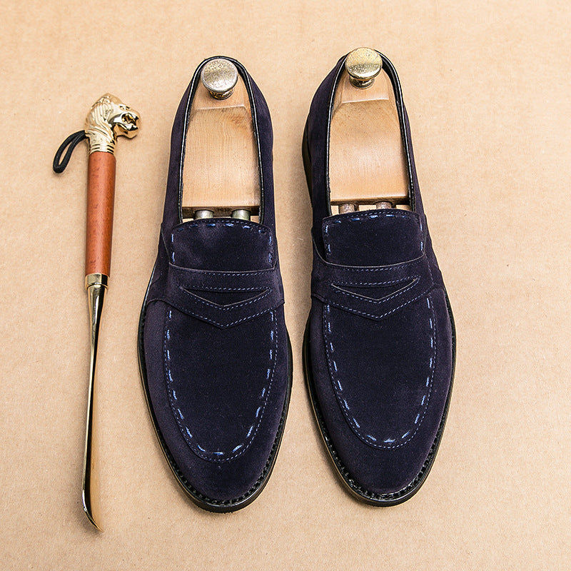 Men's Suede Shoes | British Pointed Elegant Casual