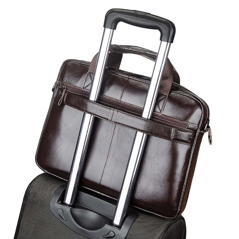 Men's Leather Briefcase – Large Business Handbag