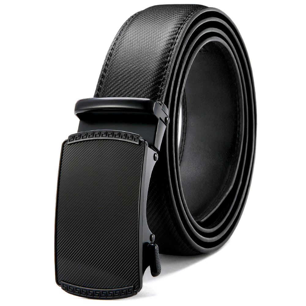 Men's Automatic Leather Belt | Elegant Holeless Belt