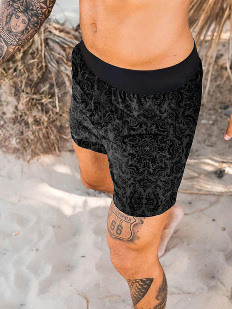Men's Beach Pants | Quick Dry Print | Lightweight Summer Trousers