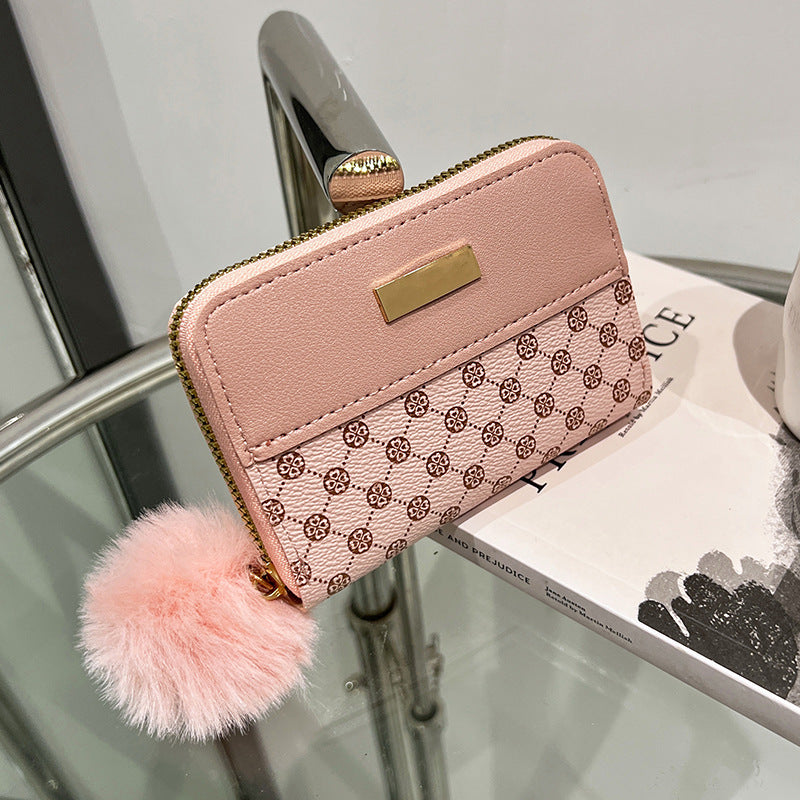 Women's Korean Wallet | Short Wallet with Color Contrast