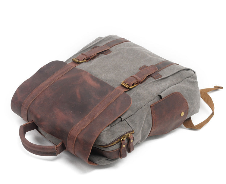 Vintage Canvas Rucksack | Retro Design Robust & Alltagstauglich