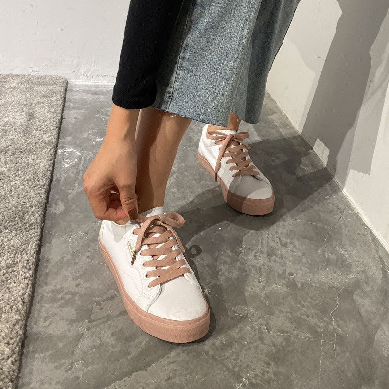Damen Weiße Sneaker Hongkong Style | Modische Freizeitschuhe
