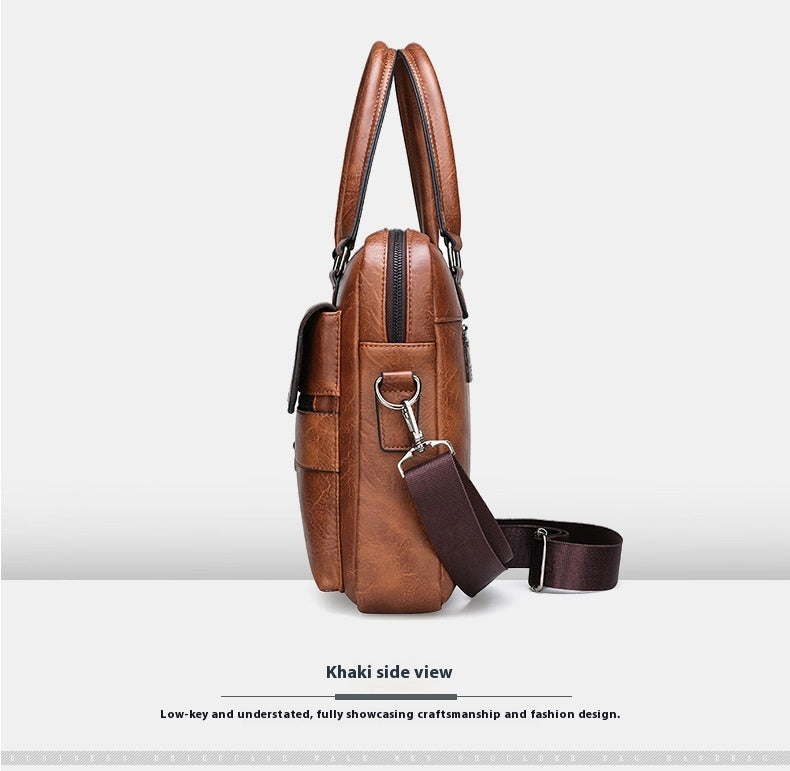 Men's Laptop Briefcase Business – Computer Crossbody Shoulder Bag