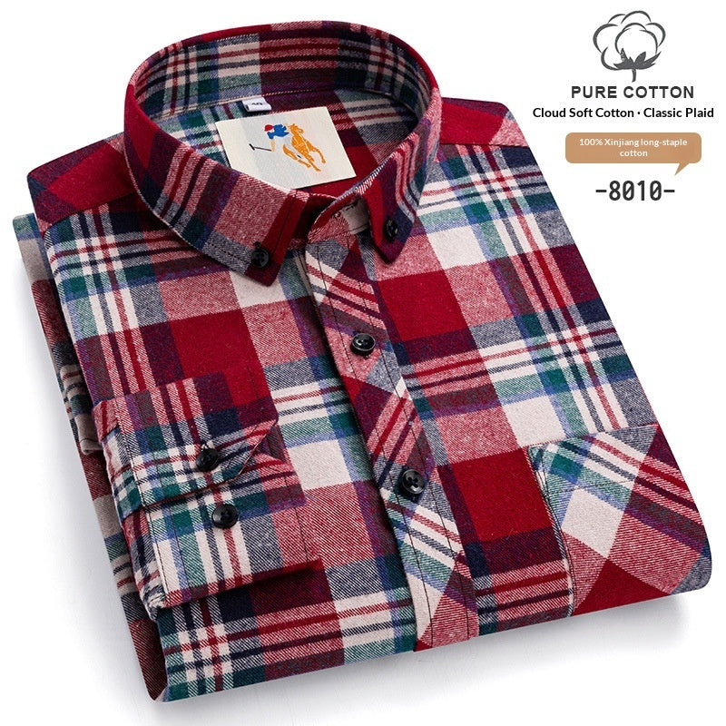 Men's Plaid Flannel Shirt | Warm Autumn Winter Shirt