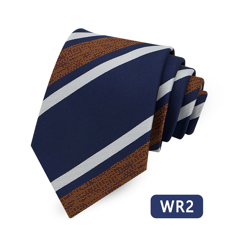 Men's Striped Tie Elegant Business Casual Modern