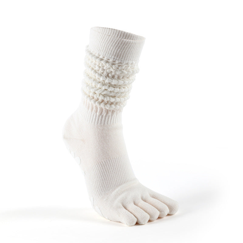 Damen Zehensocken Overknee – Rutschfeste Pilates Komfortsocken