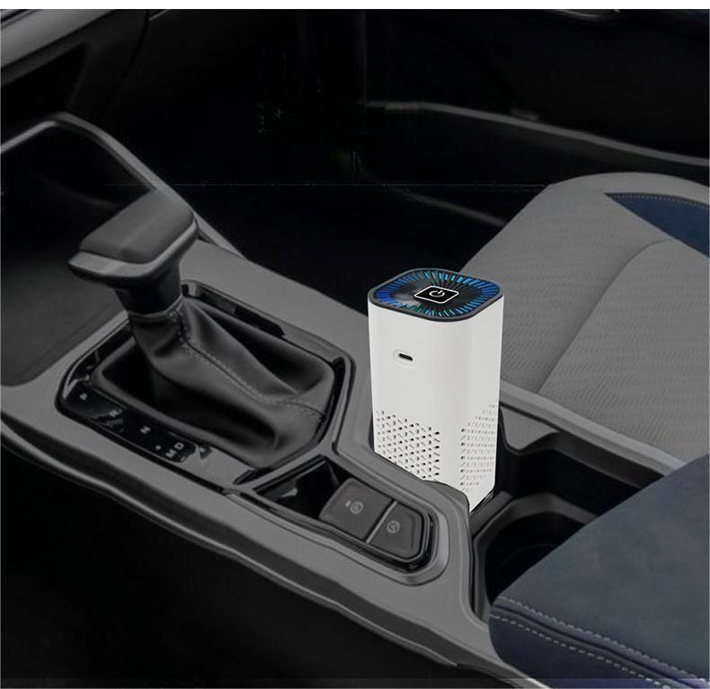 Portable Car Air Purifier - Negative Ion Air Filter for Car & Home