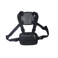 Women's Streetwear Chest Bag | Black Modern Chest Rig Bag