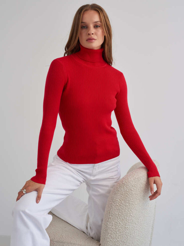 Damen Rollkragenpullover | Eleganter Winter Stricklook
