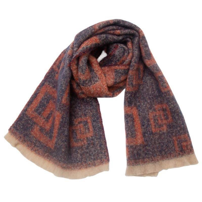 Unisex Scarf Geometric Modern Square Scarf Women Men Fashion