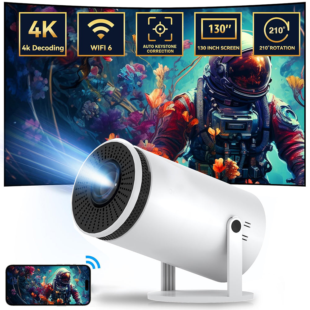 Y5S Mini 4K Beamer Bluetooth – Tragbarer HD Heimkino Projektor