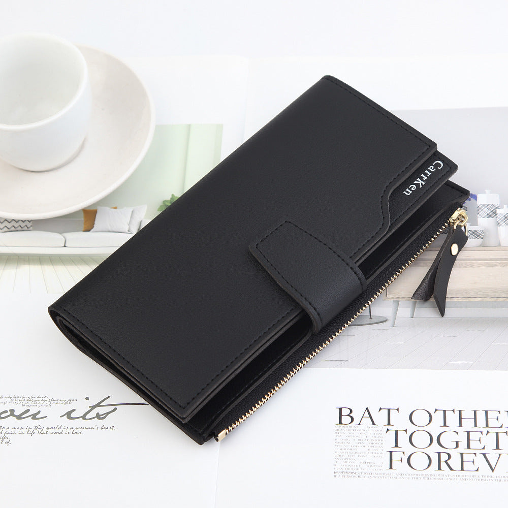 Women's Long Zipper Wallet | Large Wallet with Card Slots