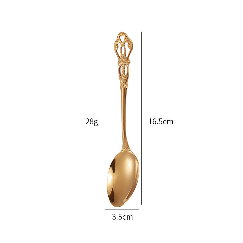 Gold Besteckset Edelstahl | Luxus Tafelbesteck modern elegant