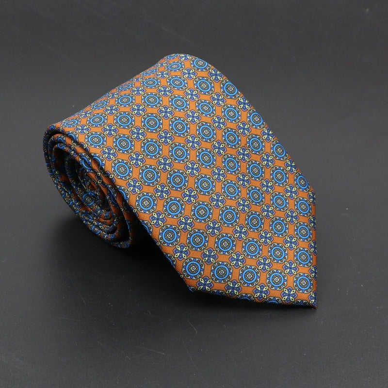 Men's Silk Tie Bohemian 7.5 cm Soft Elegant Modern