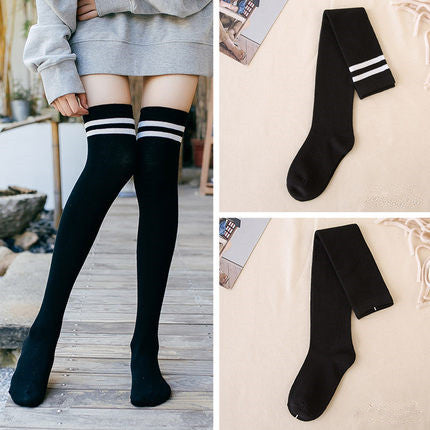 Women's Knee-High Cotton Socks | Korean Style Winter Socks