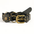 Vintage Belt Unisex | Studded Metal Buckle Punk Style
