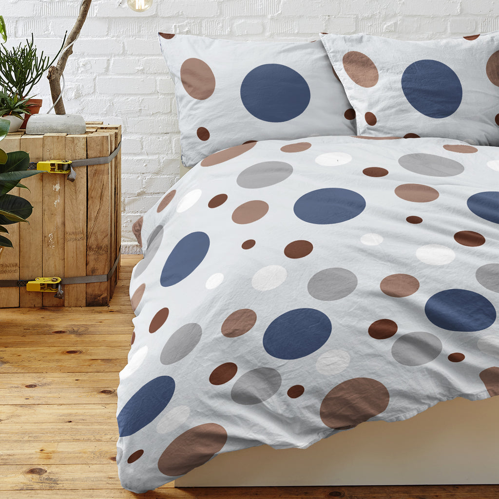 3-piece polka dot bedding | modern soft stylish