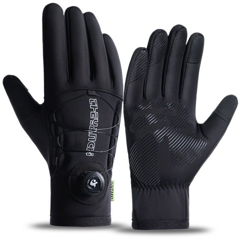 Men's Cycling Gloves Fleece warm robust non-slip outdoor